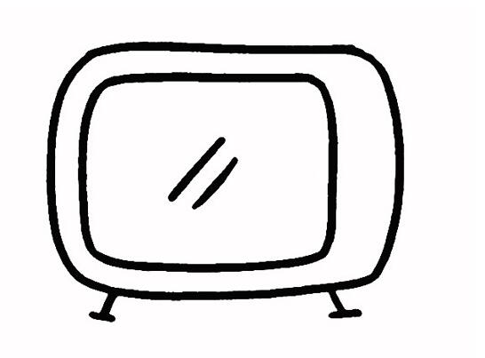电视的画法教你怎么画电视机简笔画图片素描