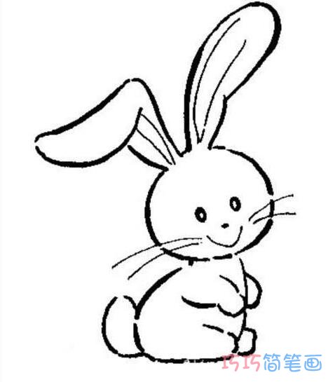 兔子怎么画好看_兔子的简笔画图片
