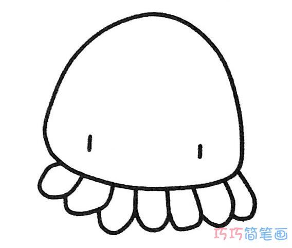 儿童卡通章鱼的画法步骤图简单可爱_章鱼简笔画图片