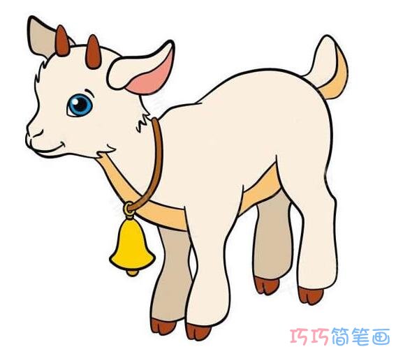 涂色山羊怎么画简单好看 山羊的画法简笔画图片