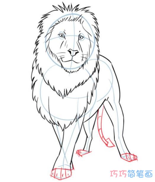 狮子素描怎么画简单好看 狮子的画法简笔画图片