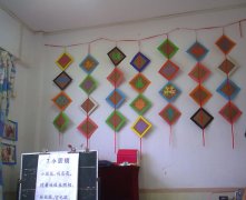 幼儿园吊饰布置图片-漂亮的墙面吊饰