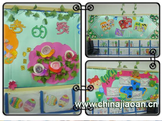 幼儿园教室布置图片-春天的舞动