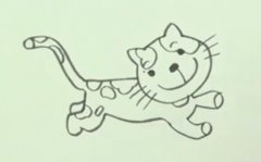 动物简笔画:画猫咪简单可爱