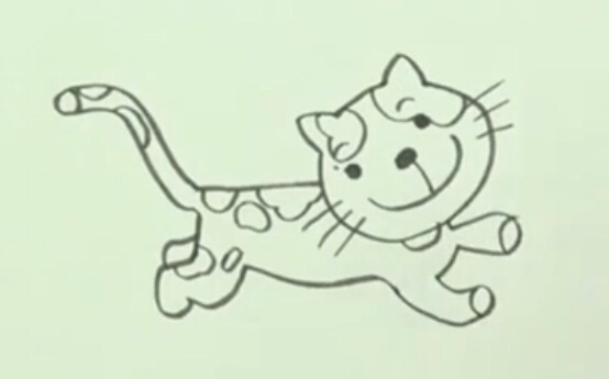 猫咪简笔画,动物简笔画