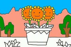 幼儿简笔画:向日葵的画法