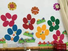 幼儿园墙面布置:比一比墙面布置