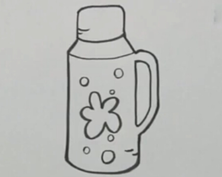 暖水瓶简笔画教程