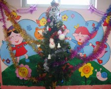 2015年幼儿园新年圣诞节教室环境布置