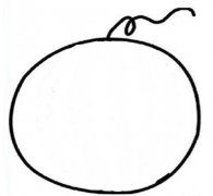 水果简笔画:西瓜简笔画的画法
