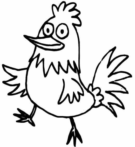 卡通小鸡简笔画的画法