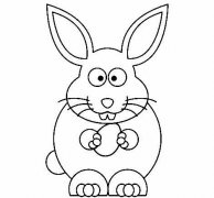 如何画卡通兔子简笔画:小动物简笔画