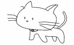 如何画卡通小猫:小动物简笔画