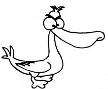 如何画卡通鸭子的简笔画:小动物的画法