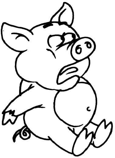 卡通小猪的画法，如何画小猪的简笔画