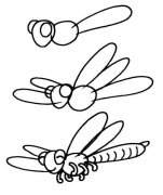 如何画蜻蜓简笔画图片:昆虫简笔画