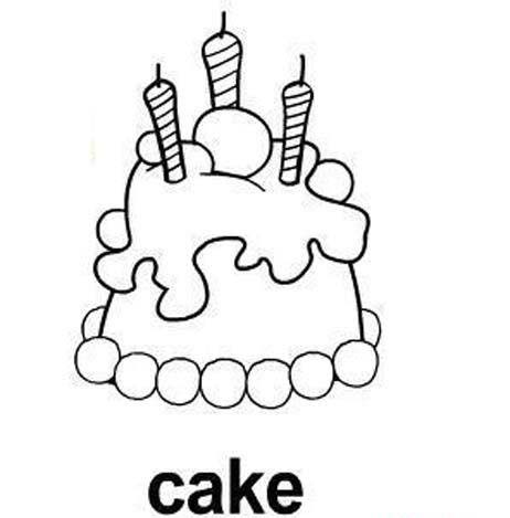 可爱的生日蛋糕简笔画图片大全