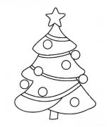 一棵圣诞树简笔画图片