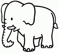 可爱的大象简笔画步骤教程 怎么画大象图片