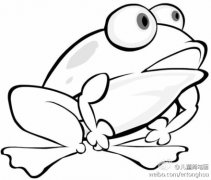 大青蛙的画法,青蛙简笔画步骤教程
