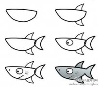 小鱼儿简笔画,小鱼儿的画法及步骤教程