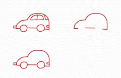 卡通小汽车简笔画图片分享,怎么画汽车简笔画