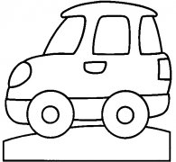 儿童玩具小汽车简笔画的画法