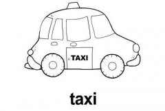 如何画卡通出租汽车的简笔画简笔画图片素描清