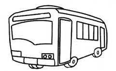 儿童城市大型公交车简笔画图片教程分享素描铅
