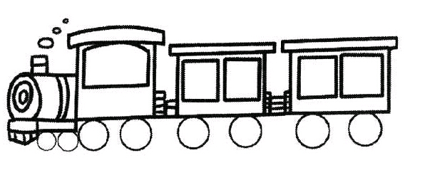 儿童小火车简笔画图片