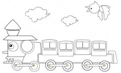 幼儿卡通可爱小火车简笔画教程