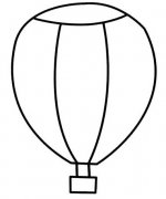 关于热气球的简笔画卡通图片教程（铅笔素描涂