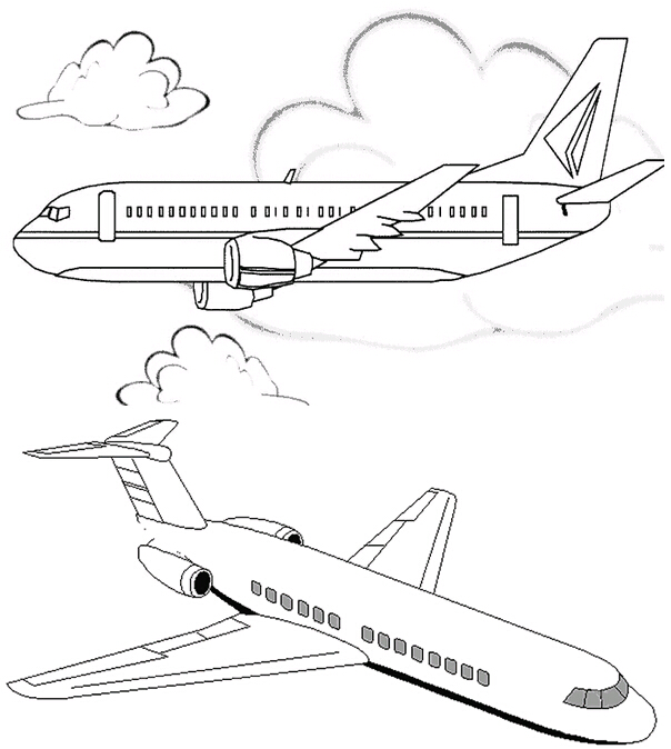 真正的飞机怎么画图片