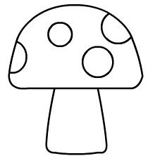 小蘑菇简笔画图片
