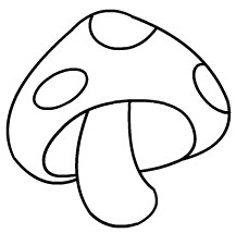 卡通蘑菇简笔画教程