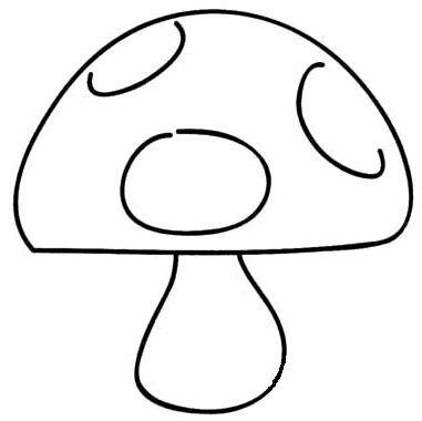 漂亮的蘑菇简笔画图片