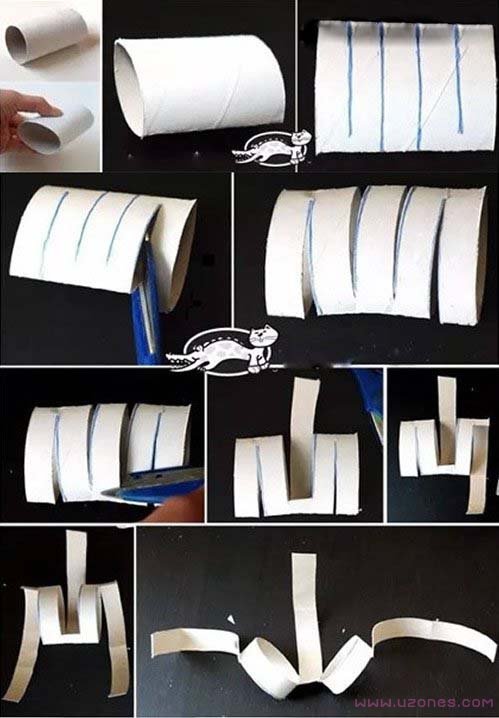 卷纸筒手工玩具制作过程