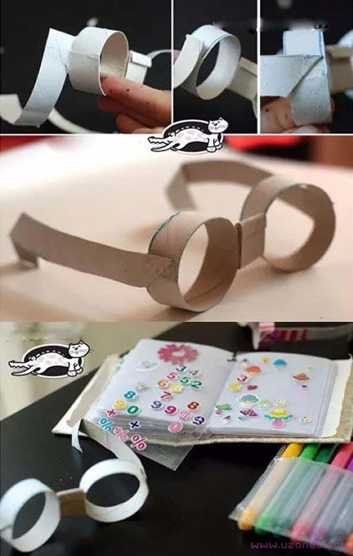 手工玩具眼镜制作过程