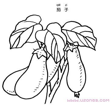 鱼香茄子简笔画图片