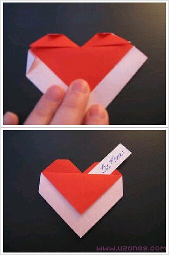 折纸心形手工制作图片