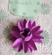 手工卡纸莲花的制作方法图解教程