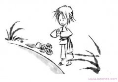 端午节祈福漫画简笔画图片（铅笔绘画）
