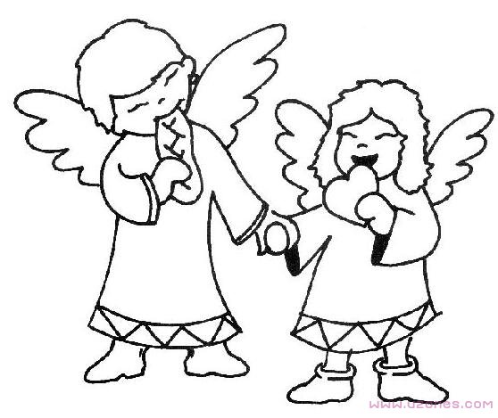 可爱天使的翅膀简笔画图片大全-www.qqscb.com