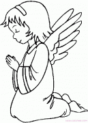 关于幼儿天使的翅膀简笔画图片（铅笔素描）