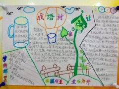 小学四年级精选成语手抄报图片大全