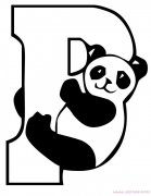 可爱的大熊猫简笔画手绘图片素描铅笔