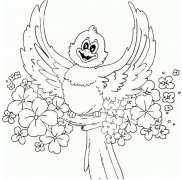 快乐的猫头鹰简笔画图片素描铅笔