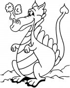 卡通恐龙简笔画图片手绘铅笔素描
