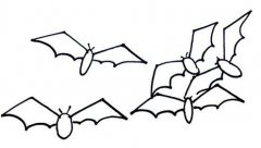 卡通蝙蝠一笔简笔画图片大全素描铅笔
