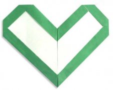 儿童折纸六种爱心心形制作方法图解教程
